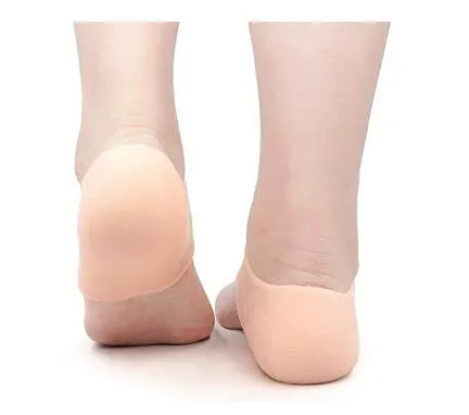 1 Pair Breathable Heel Protectors,Gel Plantar Heel Sleeves,for Foot Care, can Instantly Relieve Pain and Pressure Skin Color Medium