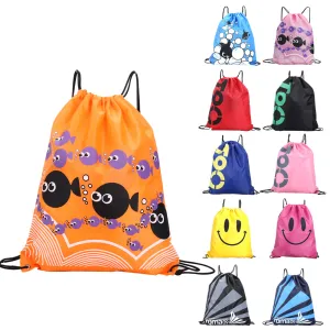 34*42cm Double Layer Drawstring Waterproof Backpacks Colorful Shoulder Bag Swimming Bags for Outdoor Sports EA14