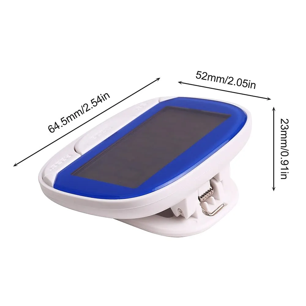 3D Pedometer, Step Counter Portable Pocket Pedometer Clip On Activity Tracker Calorie Burned Counter Fitness Activity Monitor for Jogging Hiking Running Walking White