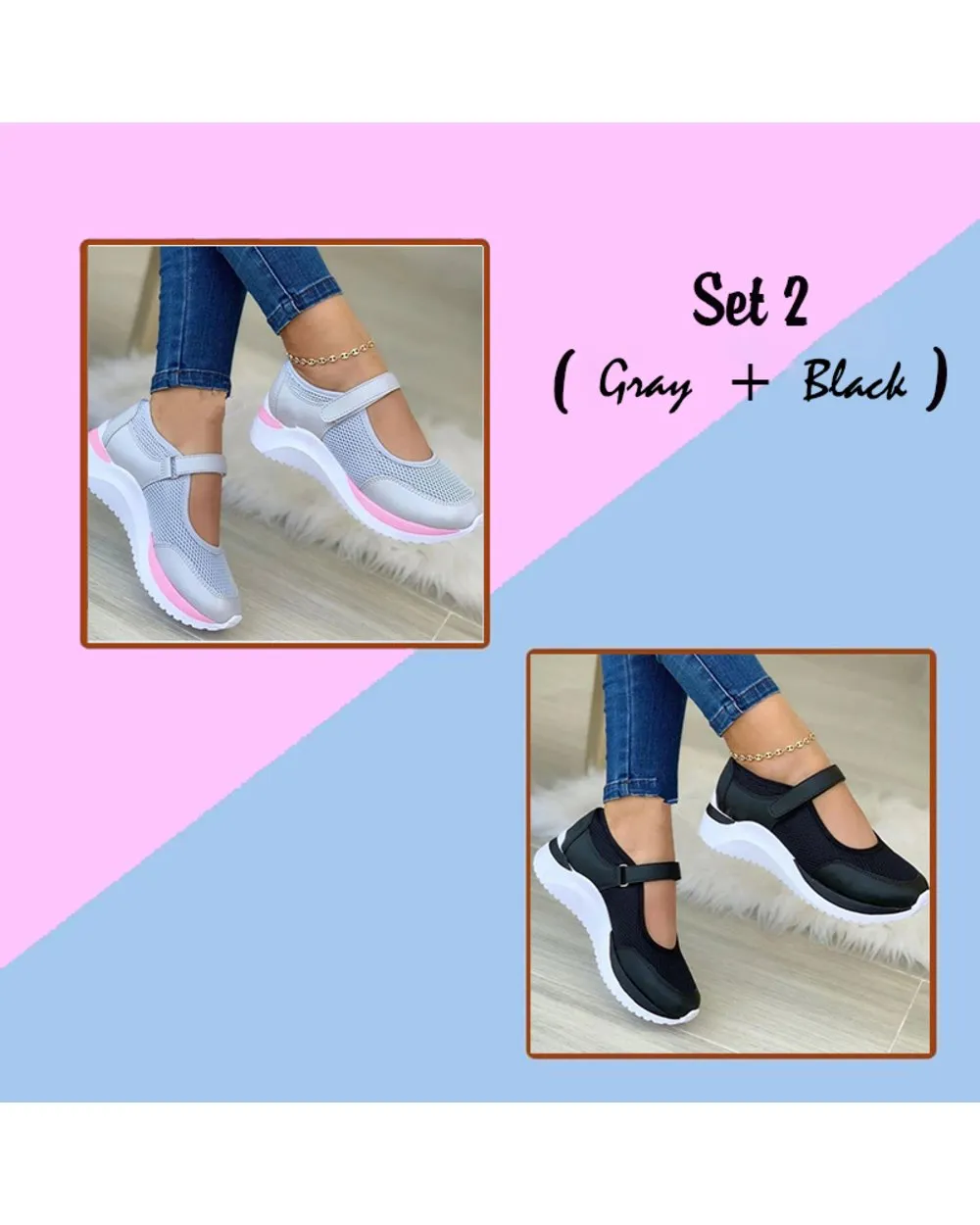 50% OFF TODAY ONLY - Women Mesh Casual Sneakers  2023 - Buy 2 To Get Free Shipping