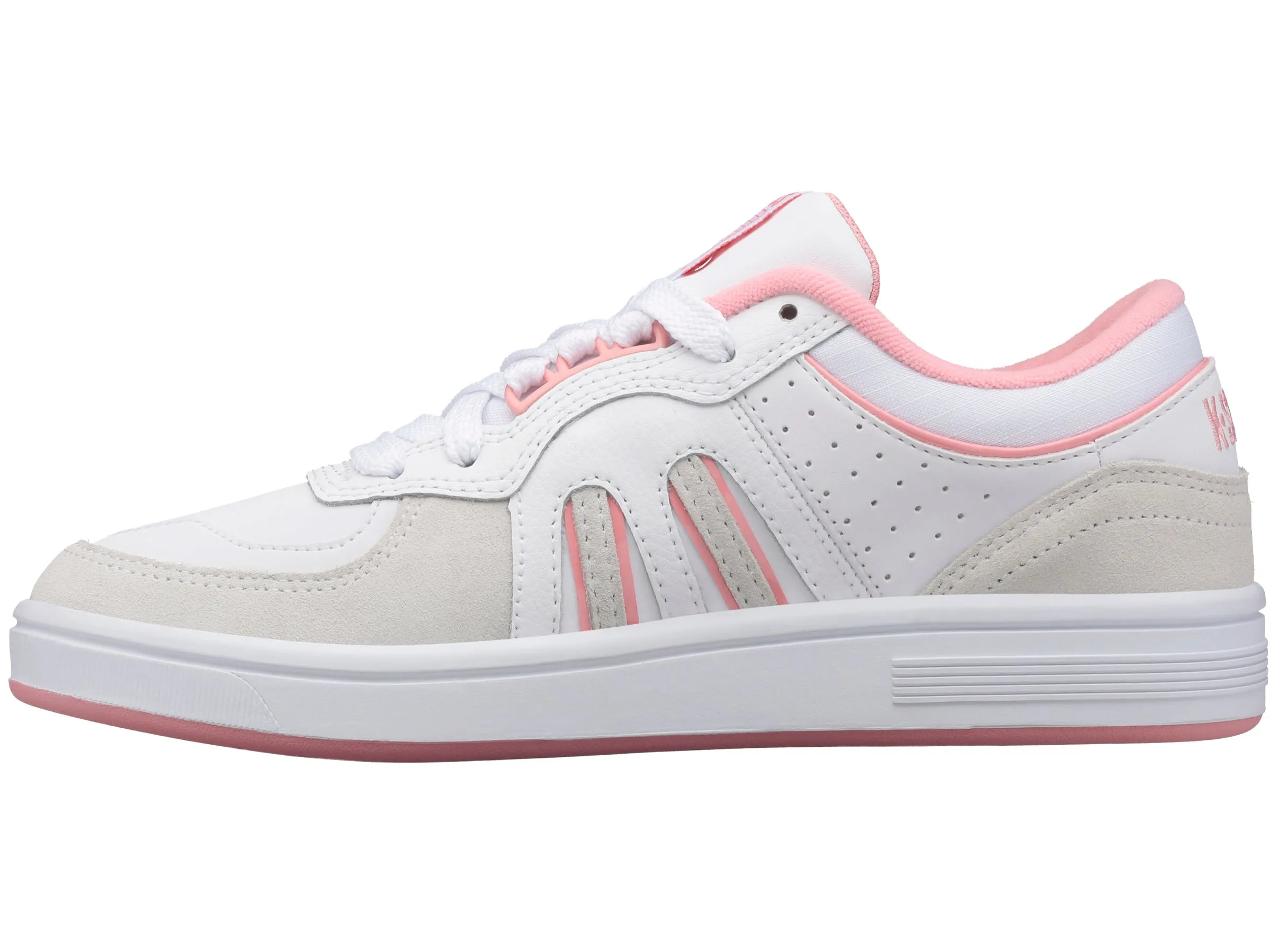 96802-973-M | WOMENS NORTH COURT | WHITE/FLAMINGO PINK