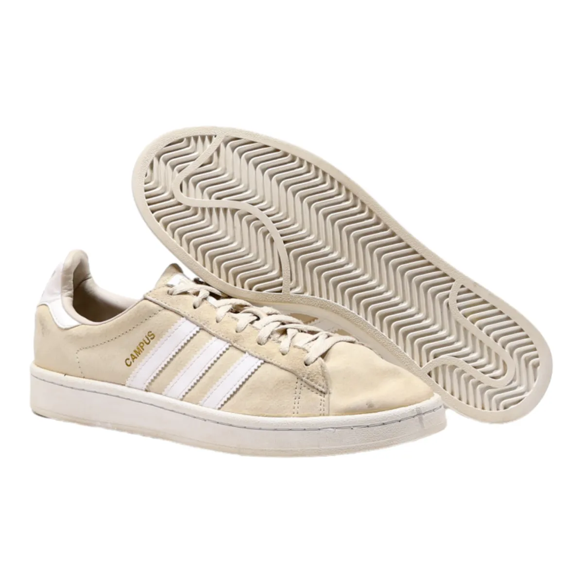 ADIDAS Campus 2017 Sneaker Trainers Beige Canvas Womens UK 7.5