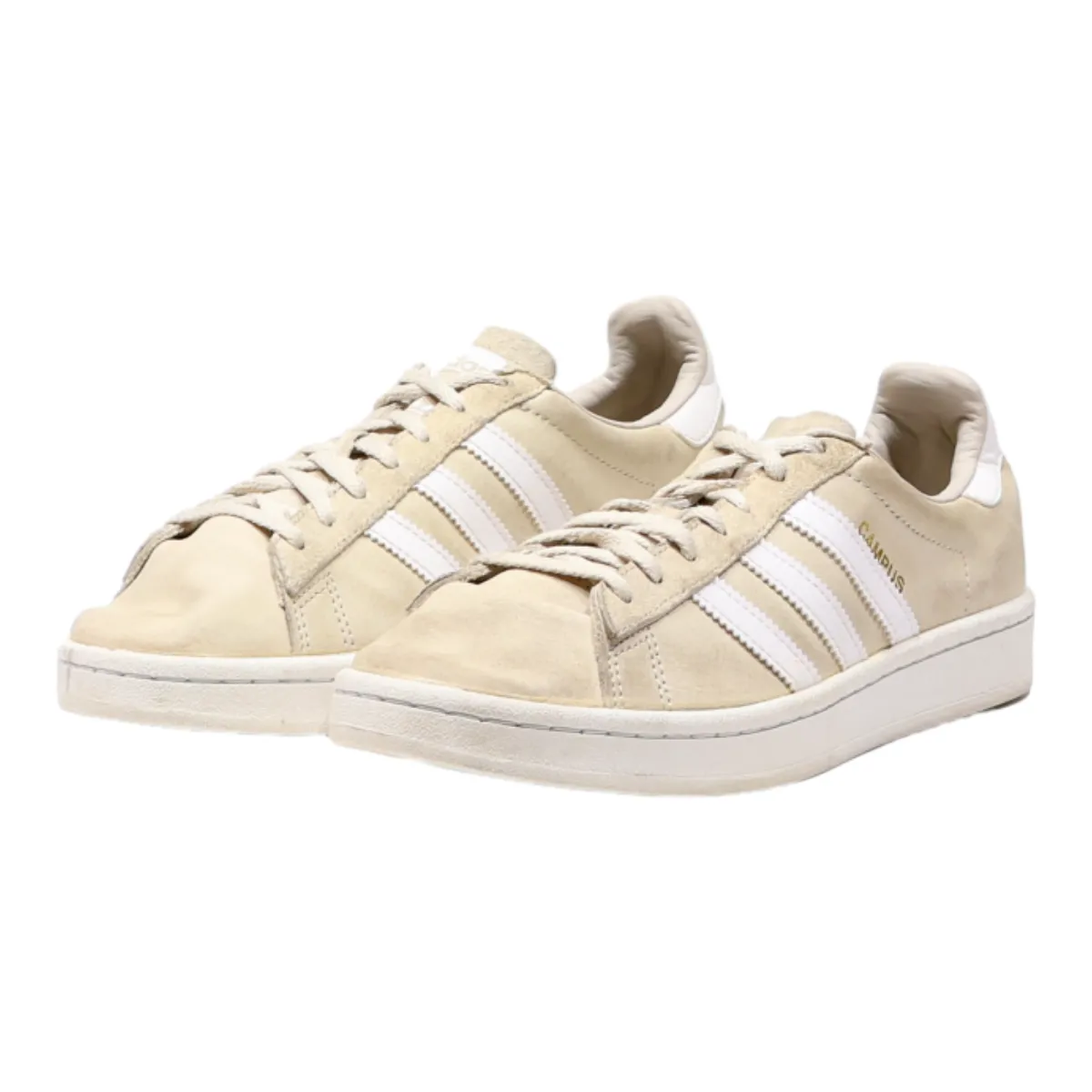 ADIDAS Campus 2017 Sneaker Trainers Beige Canvas Womens UK 7.5