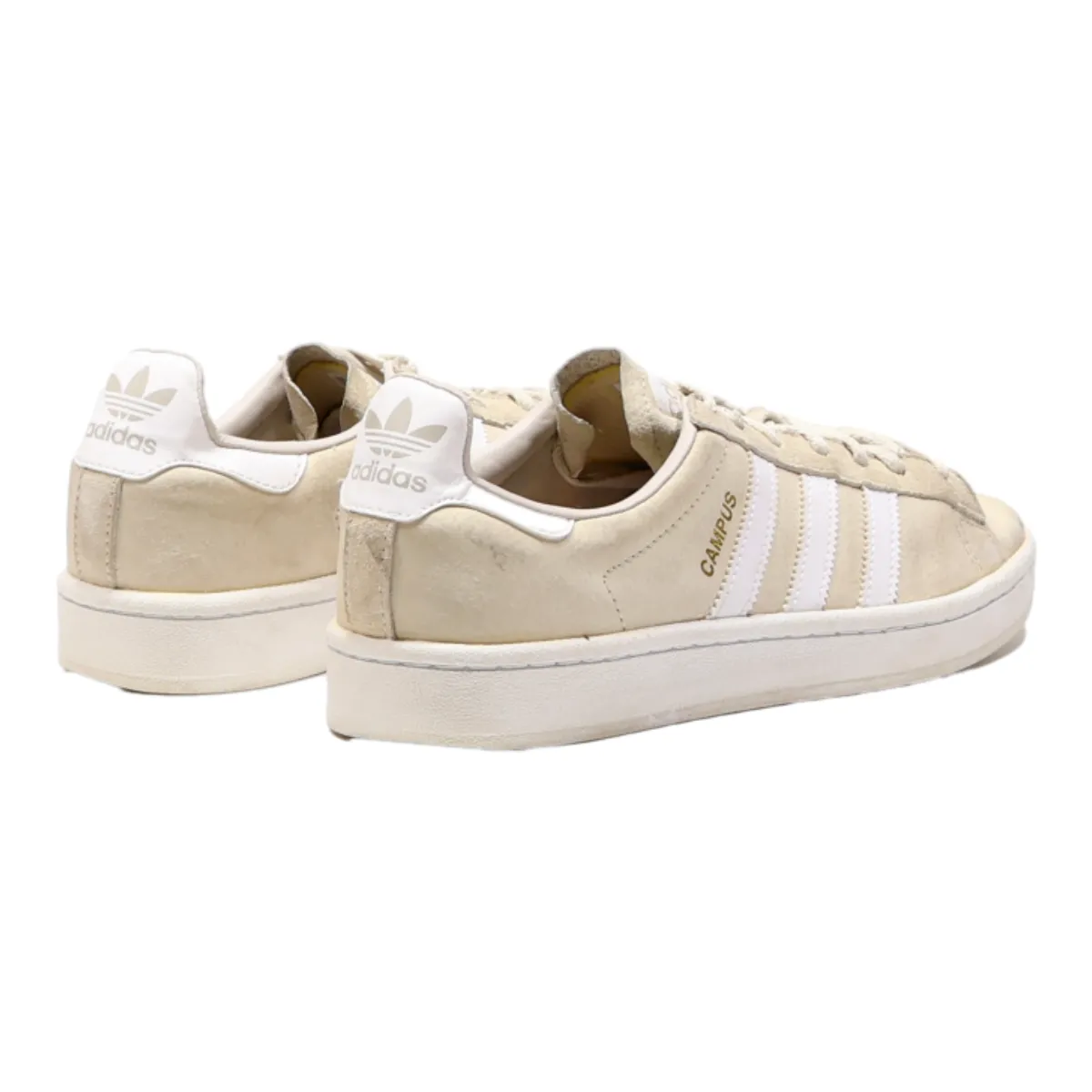 ADIDAS Campus 2017 Sneaker Trainers Beige Canvas Womens UK 7.5