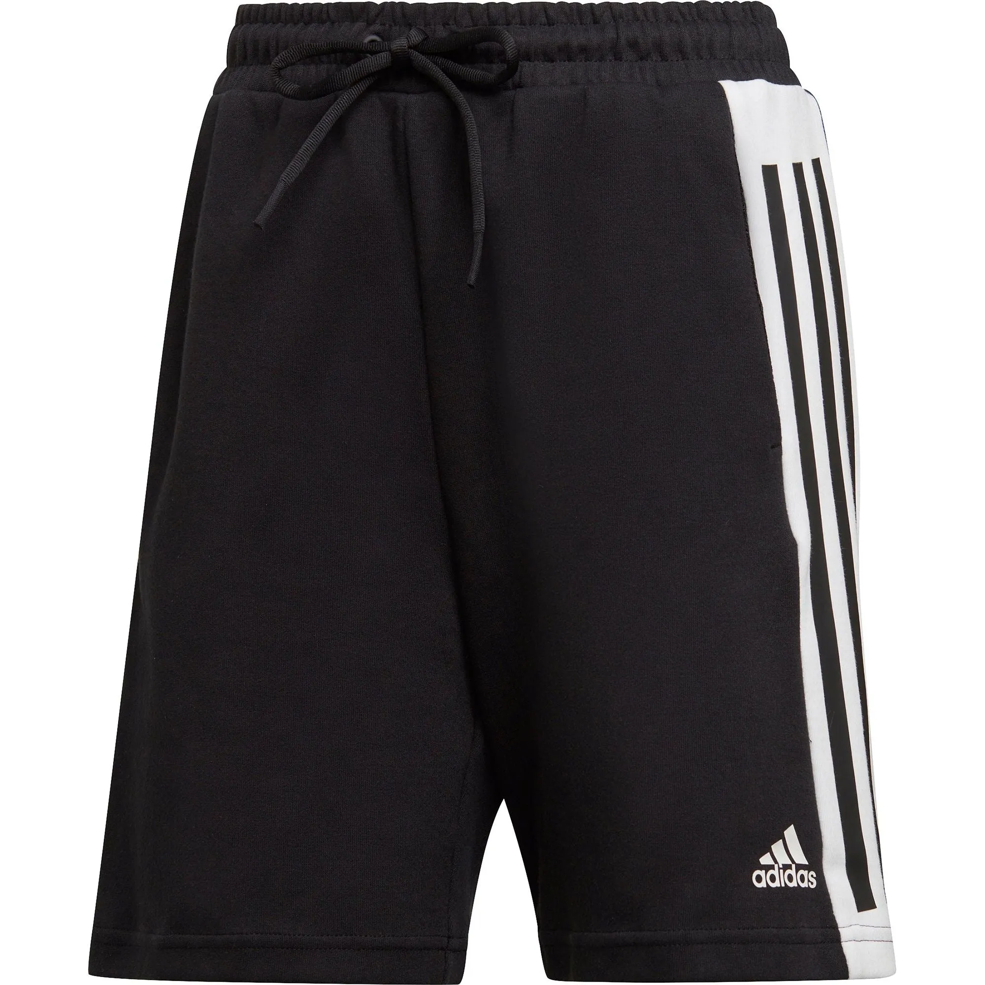 adidas Future Icons 3 Stripes Mens Training Shorts - Black