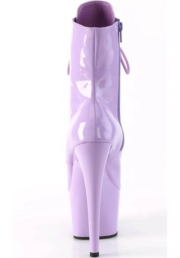 ADORE-1020 [Lavender Patent] | PLATFORM BOOTS [PREORDER]