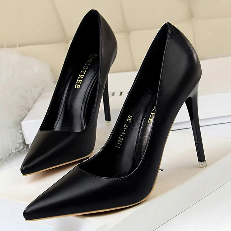 Amozae-Back to college Shoes Women Pumps Fashion High Heels Shoes Black Pink White Shoes Women Wedding Shoes Ladies Stiletto Women Heels 2024