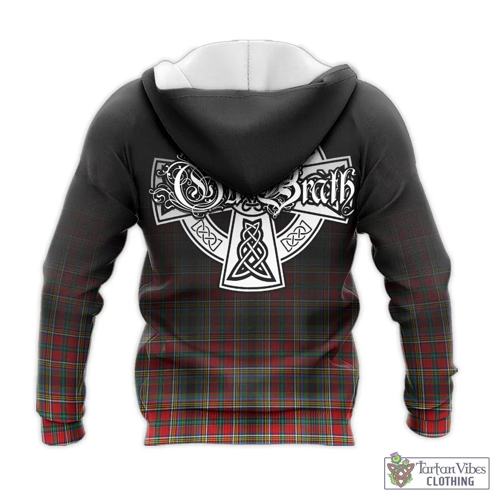 Anderson of Arbrake Tartan Knitted Hoodie Featuring Alba Gu Brath Family Crest Celtic Inspired