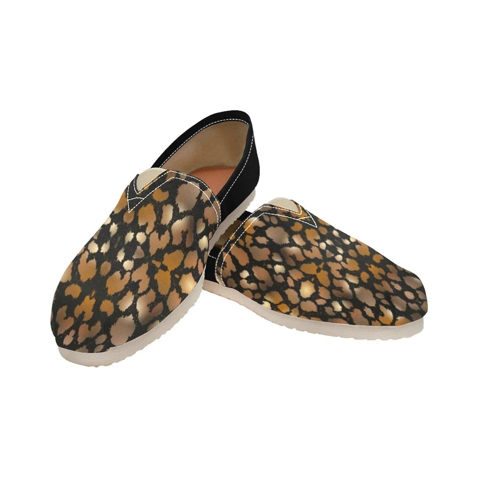 Animal Print Women's Canvas Slip On Shoes up to size 14.5