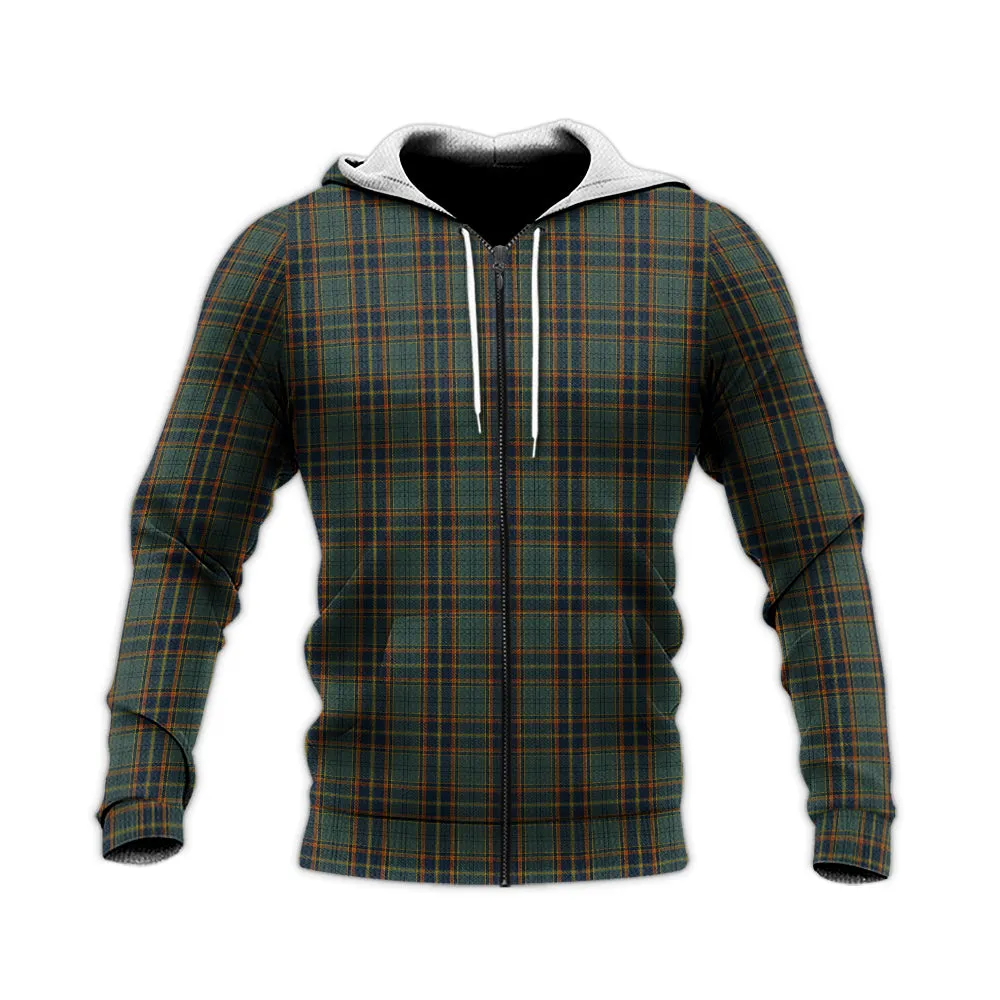 Antrim County Ireland Tartan Knitted Hoodie