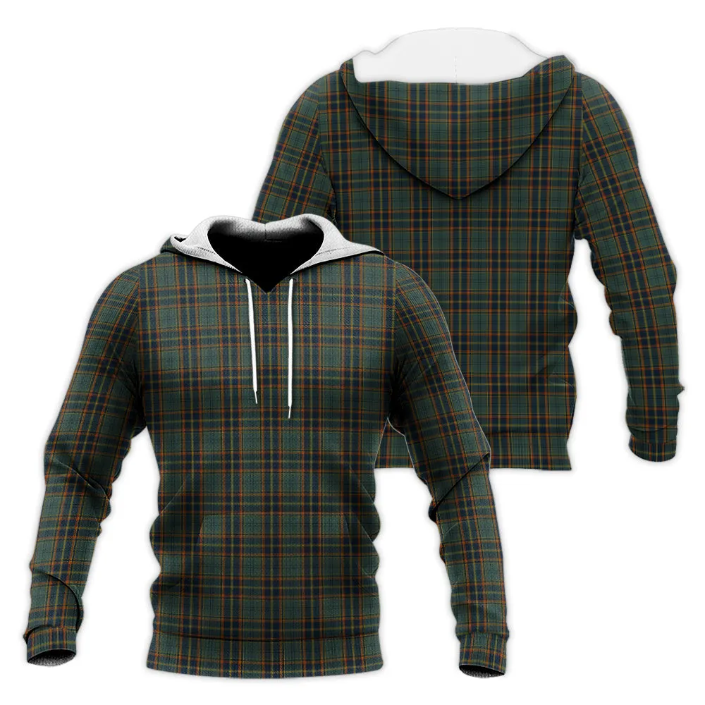 Antrim County Ireland Tartan Knitted Hoodie