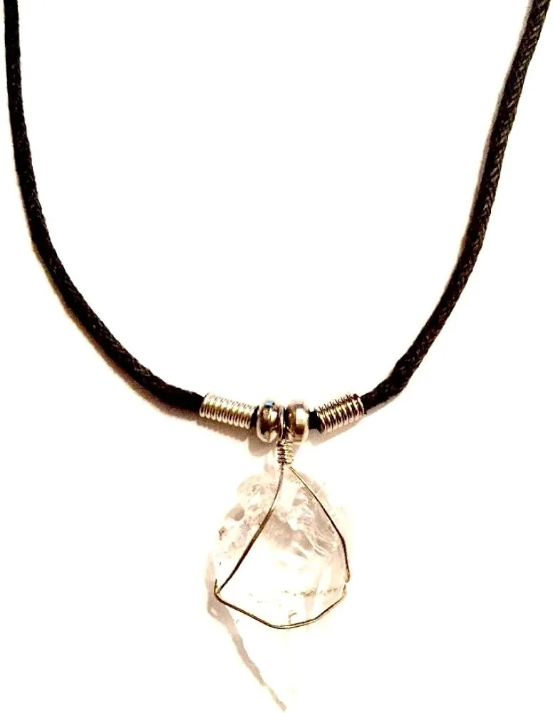 Arrowhead Pendant Necklace ~ Unisex -A Bit of Deja Vu Genuine Wire Wrapped Semi Precious Stone