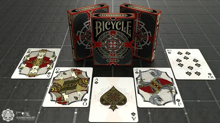 Bicycle Stronghold Crimson Playing Cards