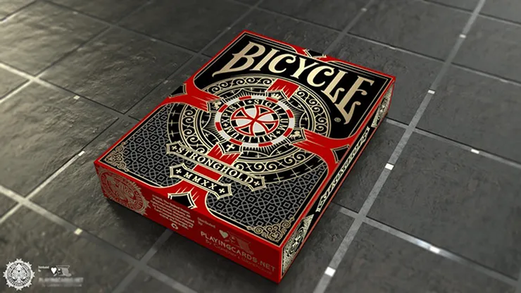 Bicycle Stronghold Crimson Playing Cards