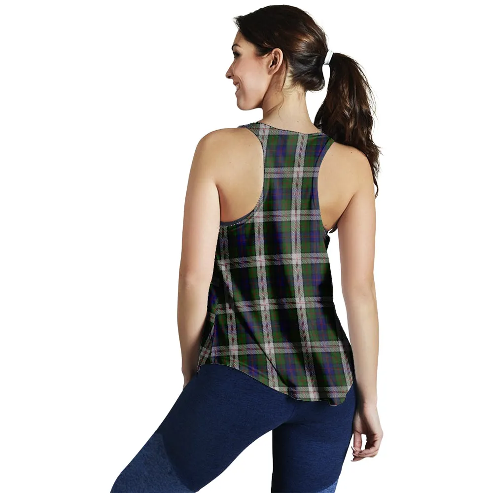 Blair Dress Tartan Women Racerback Tanks with Family Crest