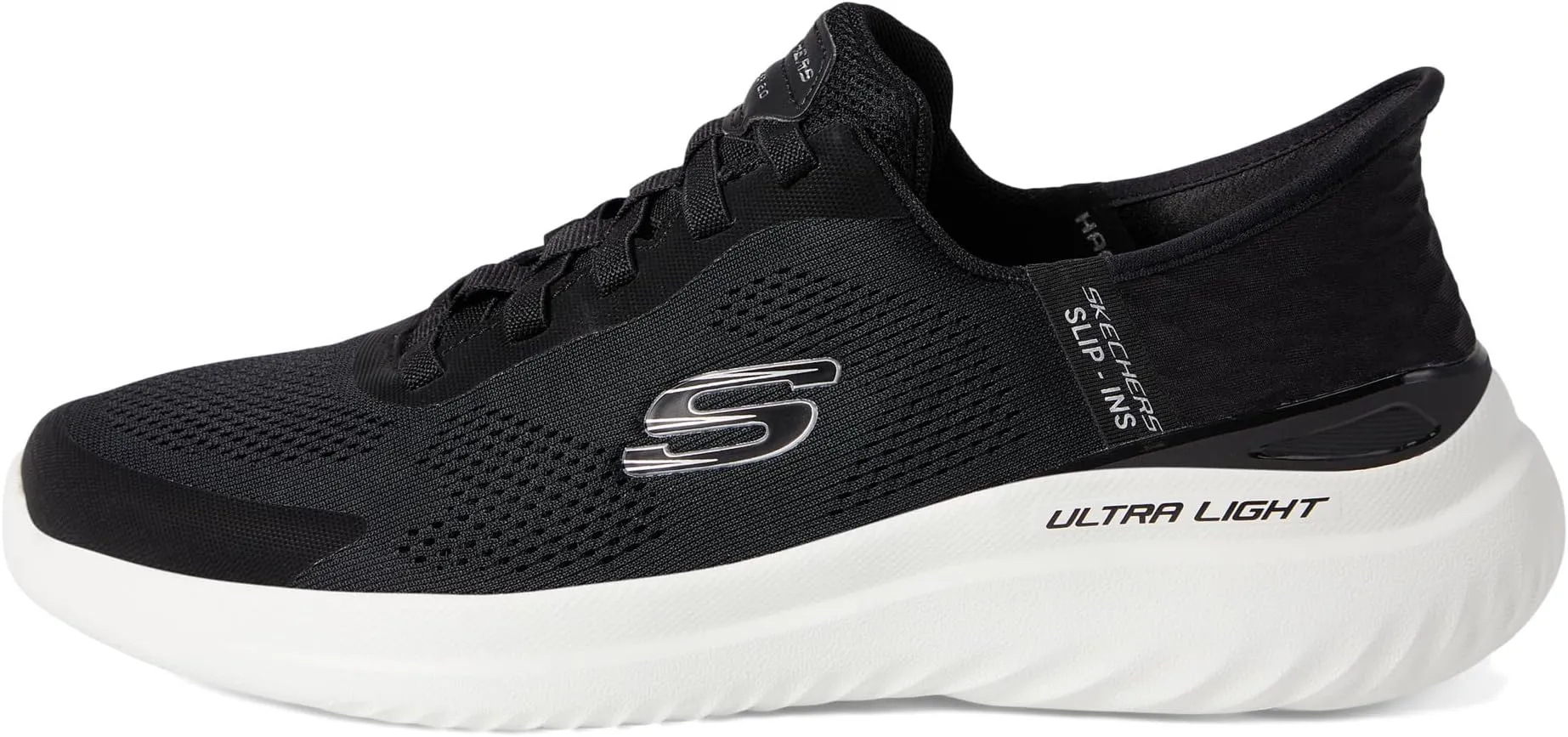 Bounder 2.0 Emerged Hands Free Slip-Ins SKECHERS, Black/White