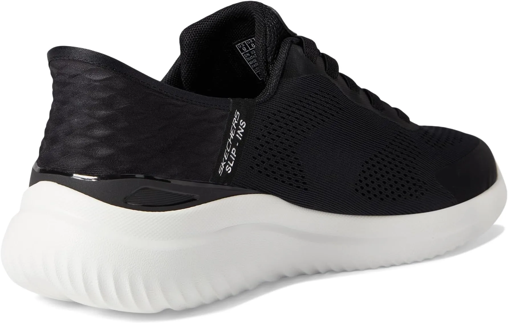 Bounder 2.0 Emerged Hands Free Slip-Ins SKECHERS, Black/White