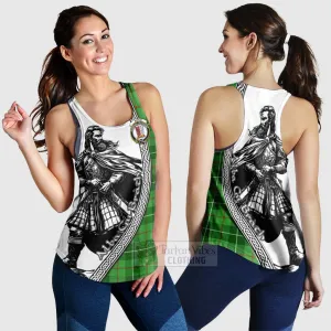 Boyle Tartan Clan Crest Women's Racerback Tanks with Highlander Warrior Celtic Style