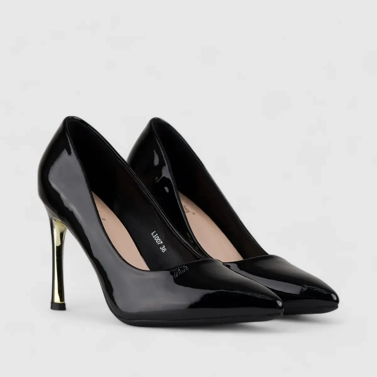 Bulbul Stiletto Court Shoe Black LI007