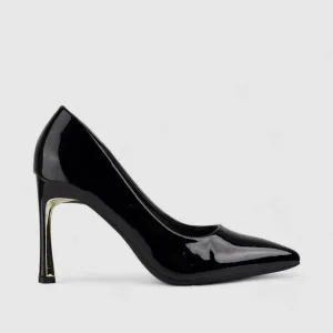 Bulbul Stiletto Court Shoe Black LI007