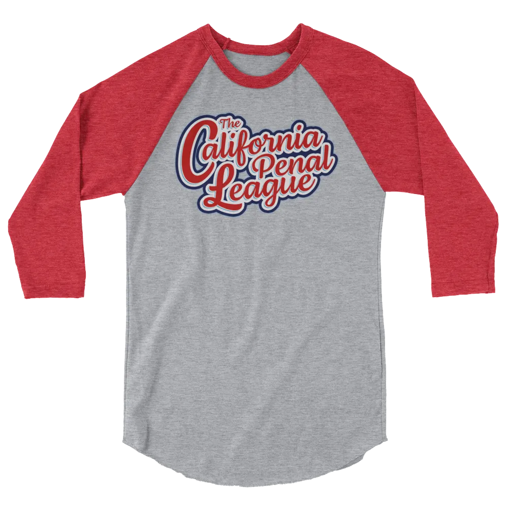 California Penal League 3/4 Baseball T-Shirt