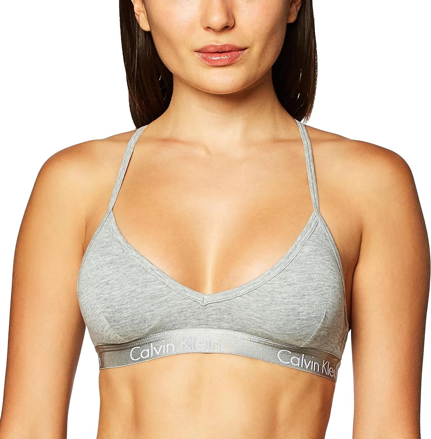 Calvin Klein Women's Motive Cotton Lightly Lined Bralette