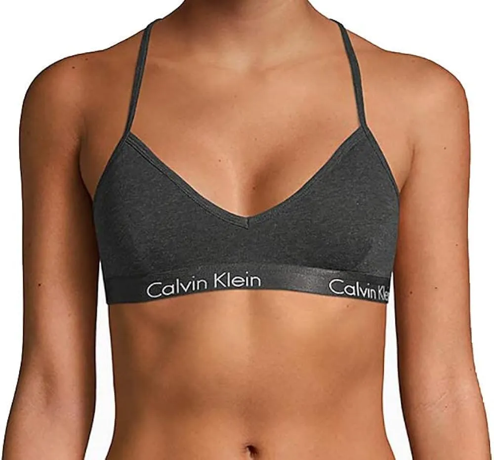 Calvin Klein Women's Motive Cotton Lightly Lined Bralette