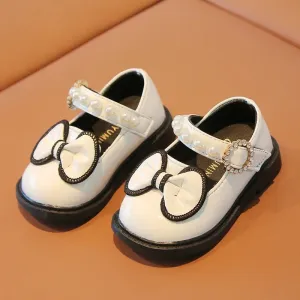 Children's Casual Shoes - Black White Sweet and Cute Bowknot - F11191