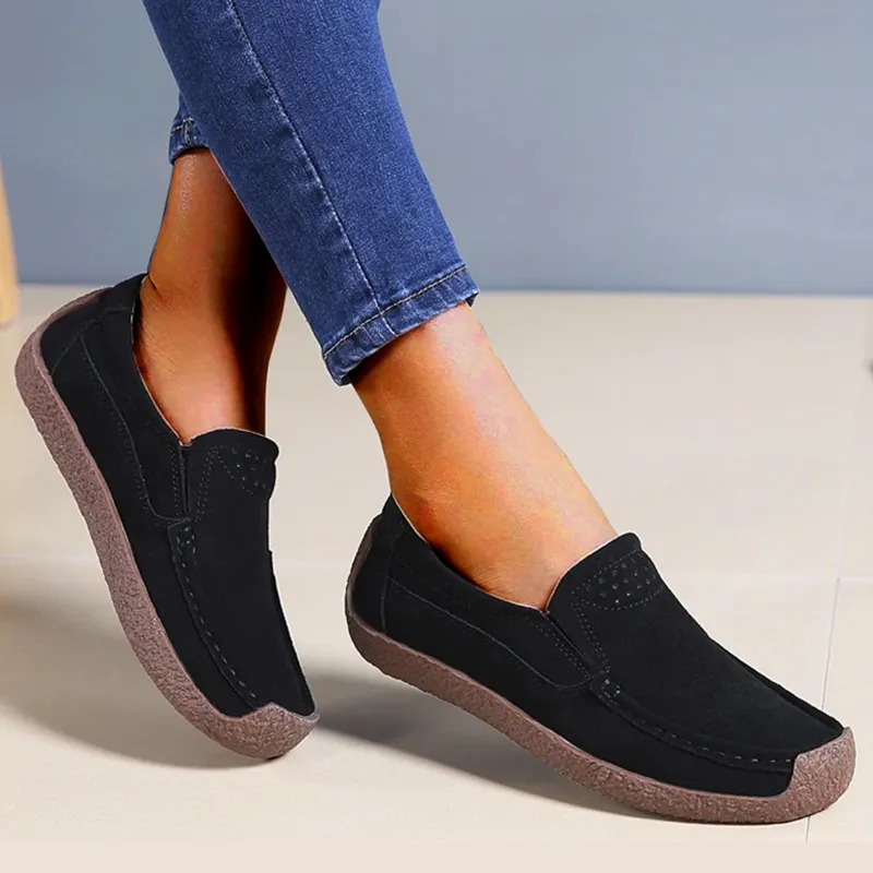 CiloolSlip on loafers - Stylish casual sports flat bean snail shoes