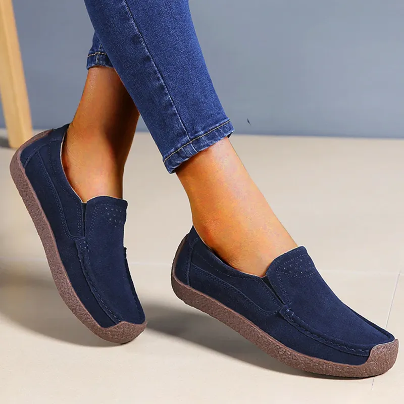 CiloolSlip on loafers - Stylish casual sports flat bean snail shoes