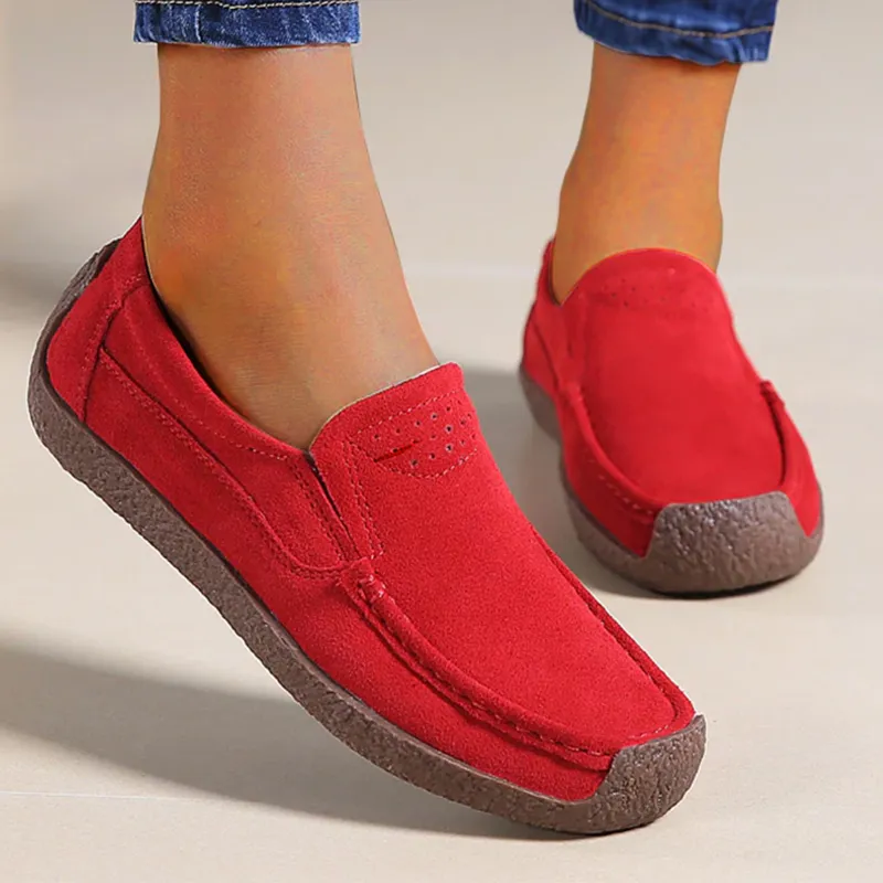 CiloolSlip on loafers - Stylish casual sports flat bean snail shoes