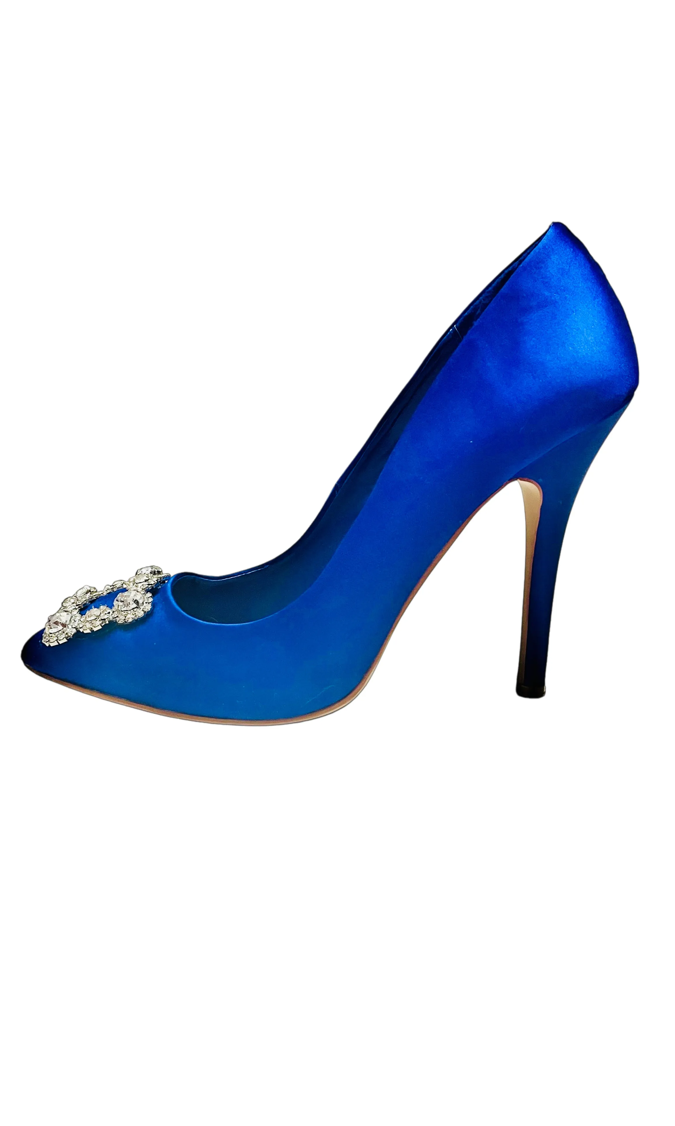 Cobalt Blue Stiletto Court Shoes