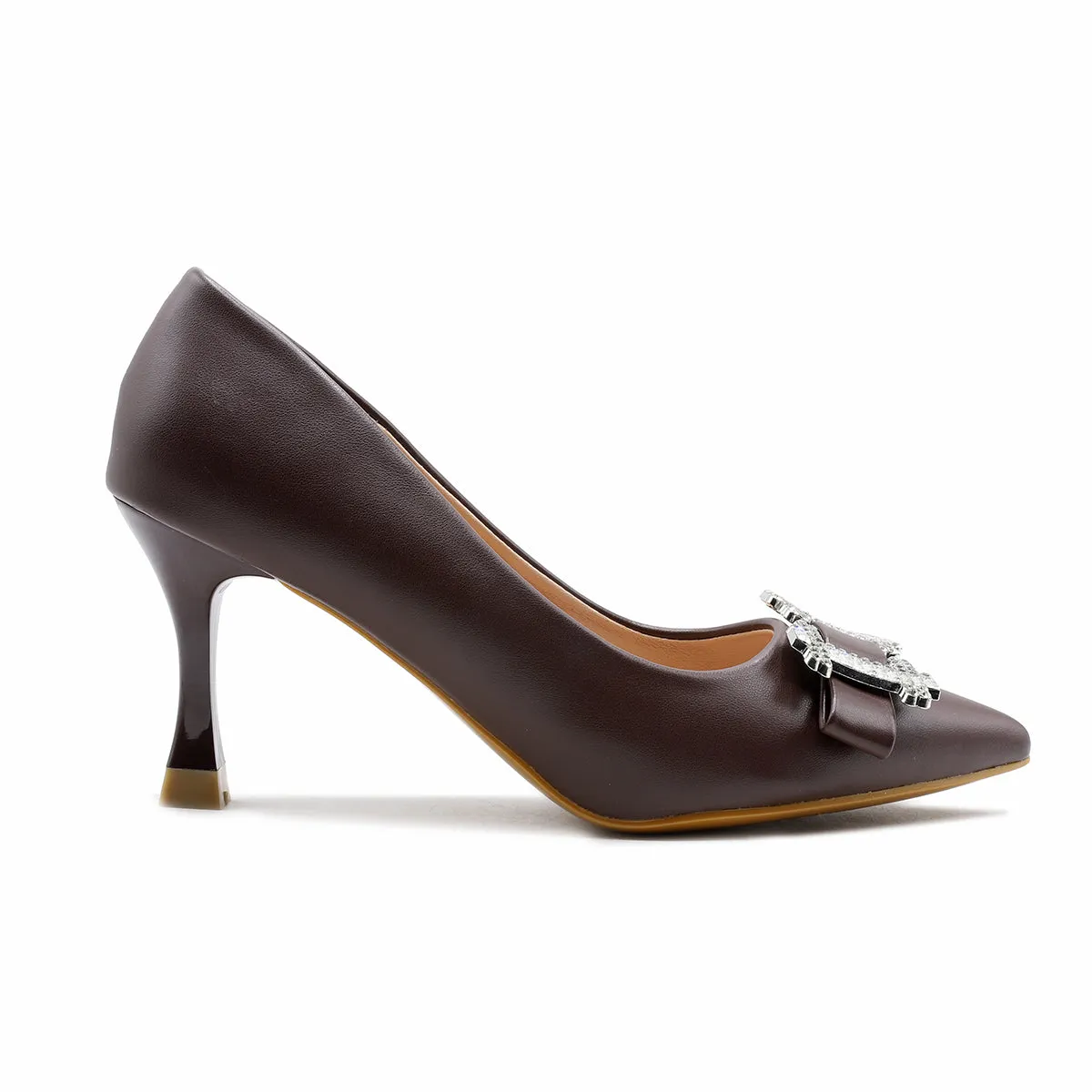 Coffee Formal Court Shoes L00850018