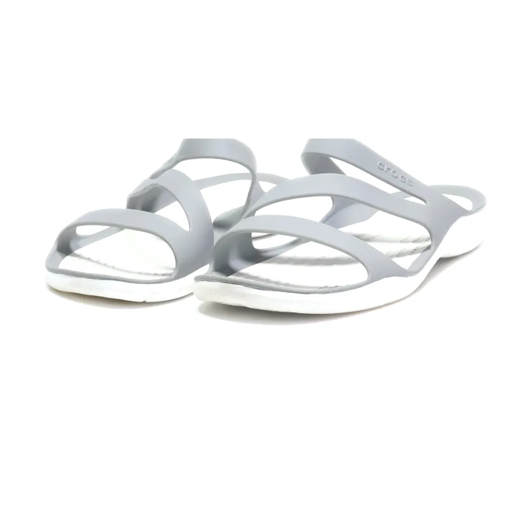 Crocs Swiftwater Flip Flops Eva Grey Colour For Women