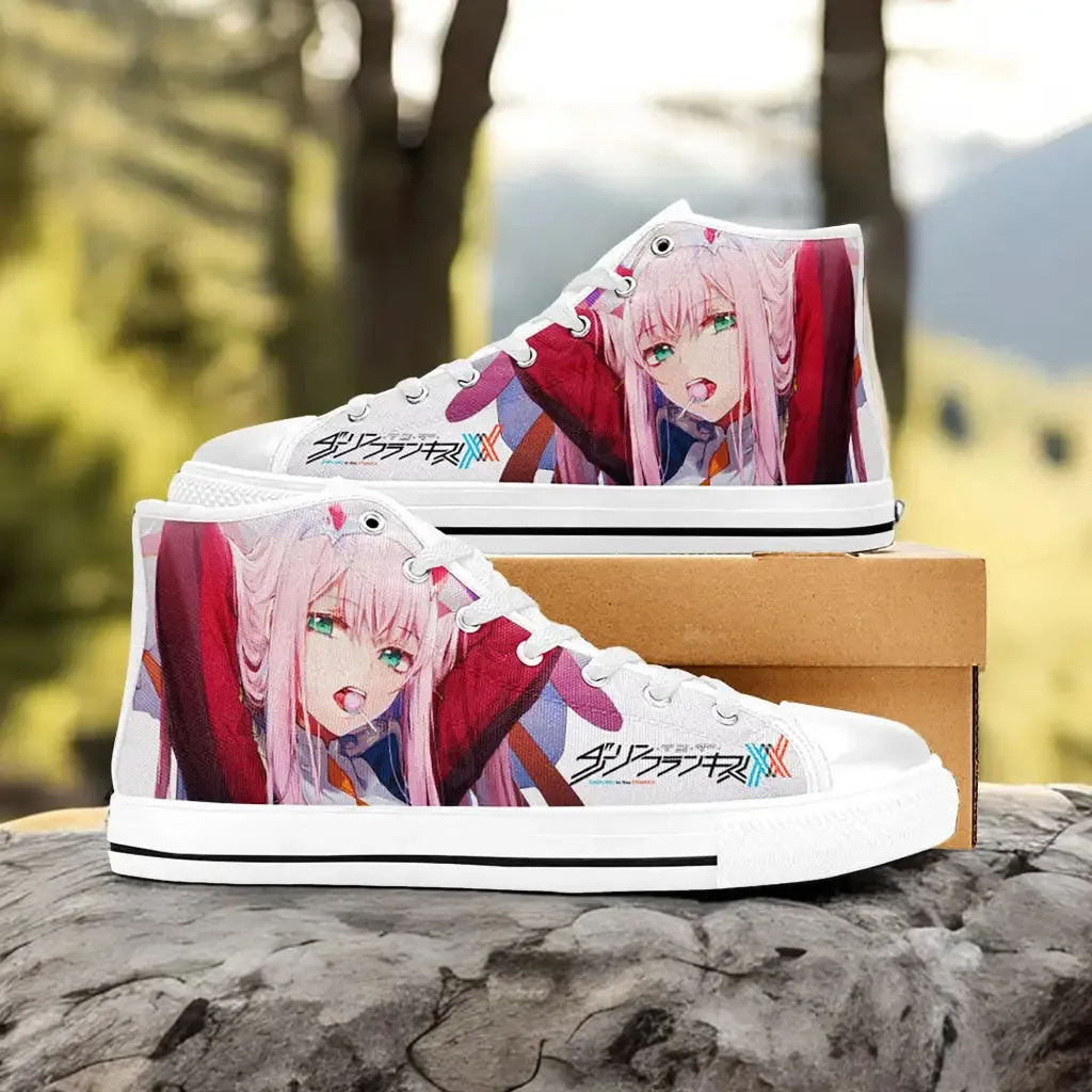 Darling in the Franxx Zero Two Shoes High Tops Sneakers for Kids and Adults