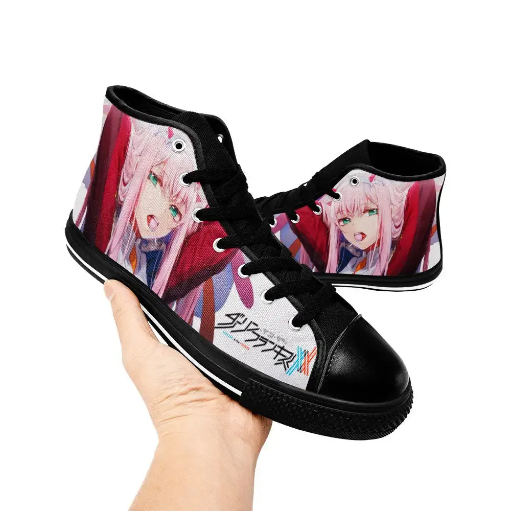 Darling in the Franxx Zero Two Shoes High Tops Sneakers for Kids and Adults