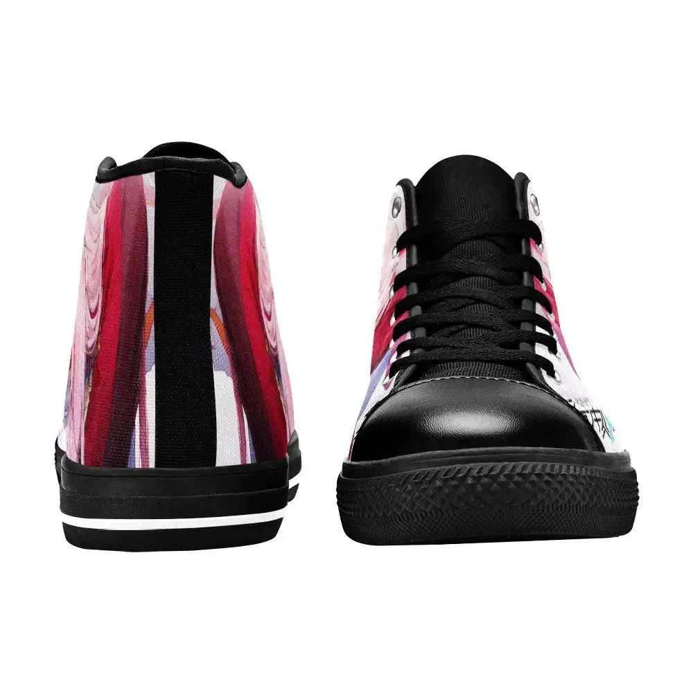 Darling in the Franxx Zero Two Shoes High Tops Sneakers for Kids and Adults