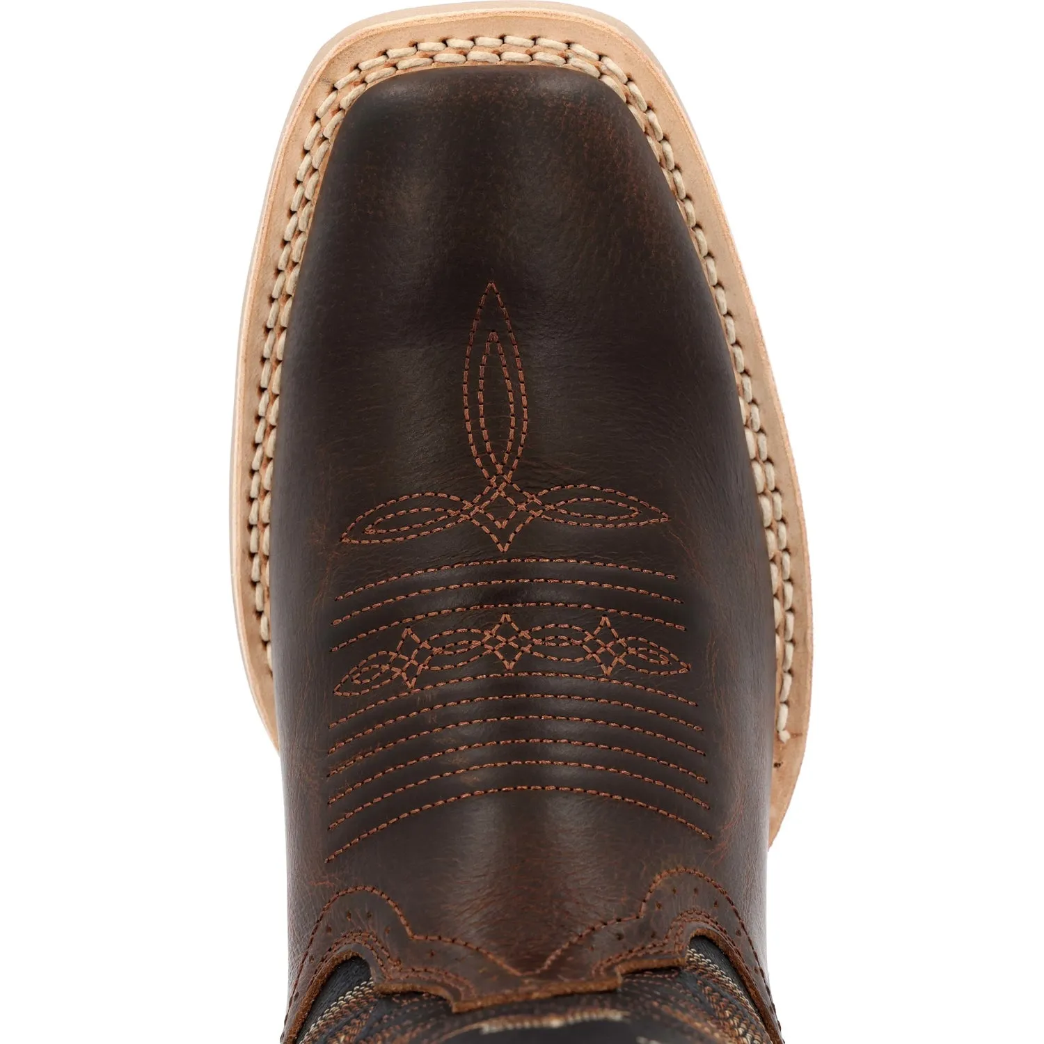 Durango Mens Rebel Pro Liver Chestnut/Midnight Leather Cowboy Boots