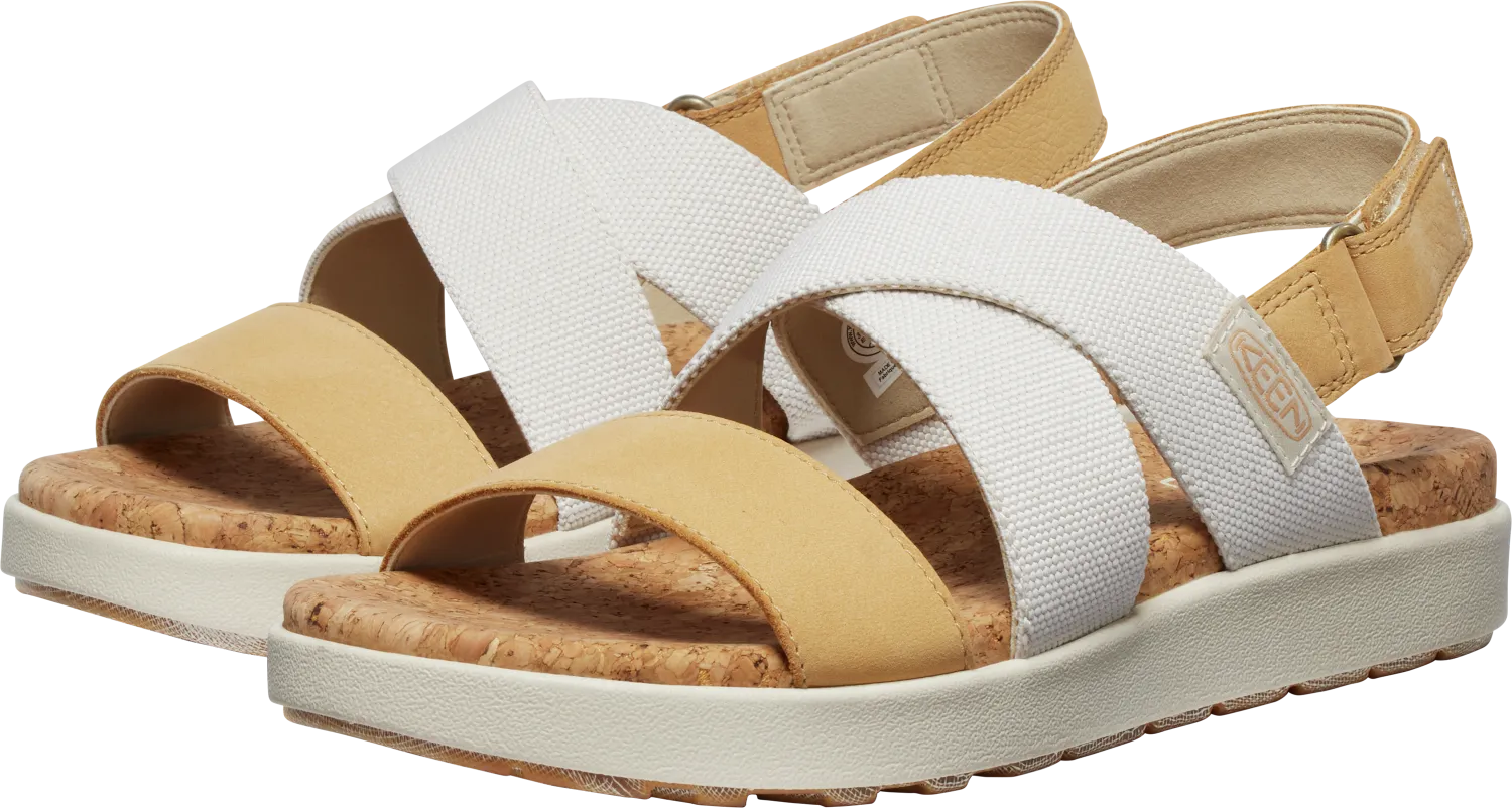 Elle Criss Cross Walking Sandal in Birch and Curry