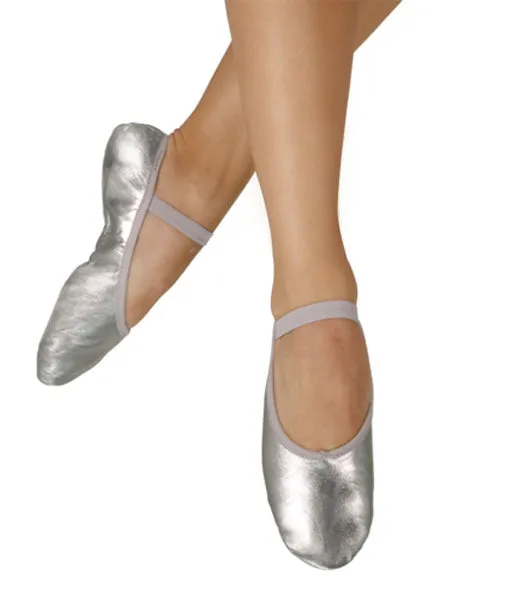 Eurotard A2001C Child Metallic Full Sole Leather Ballet Slipper