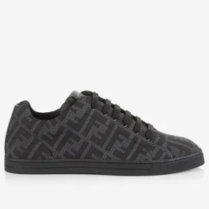 Fendi Tech Fabric FF Motif Low-Top Sneaker