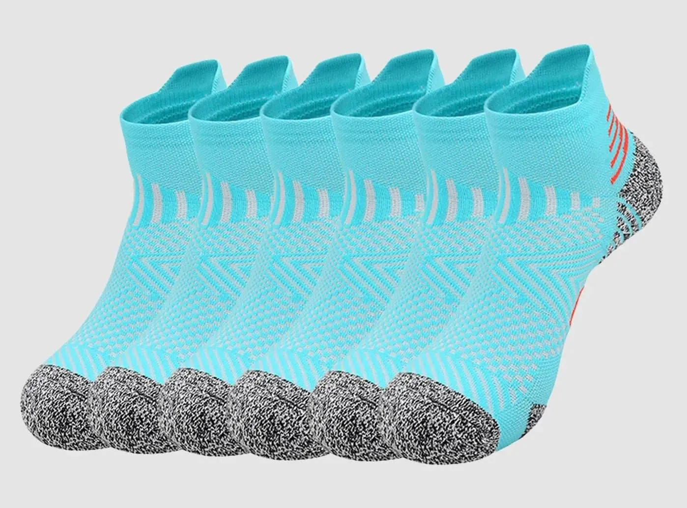 FitVille Women's PowerStride Ankle Socks V4 3-Pair Bundle