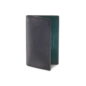 Folded Card Case Black Rough-Out Suede