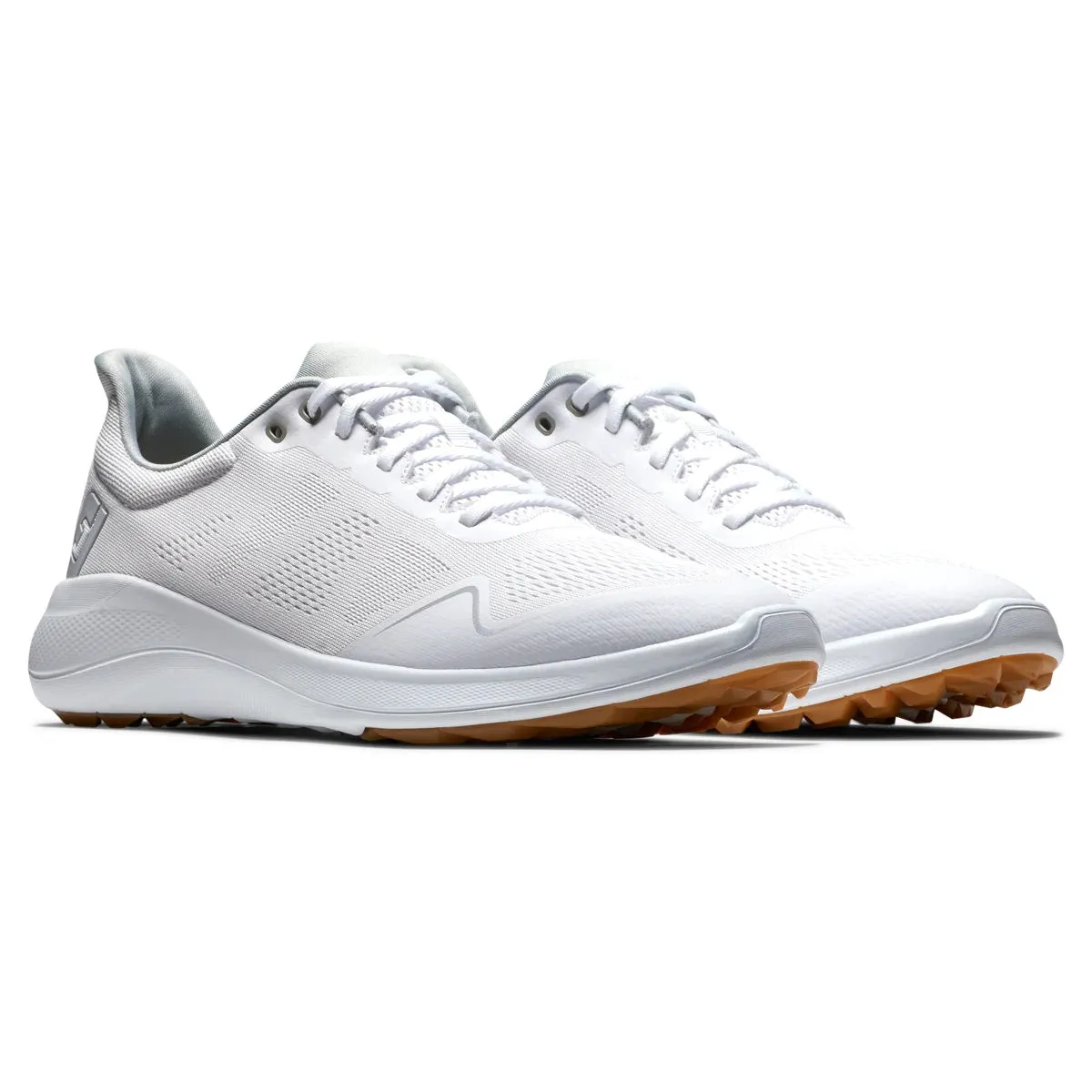 FootJoy Flex Golf Shoes White/Tan 56139 (Previous Season Style)