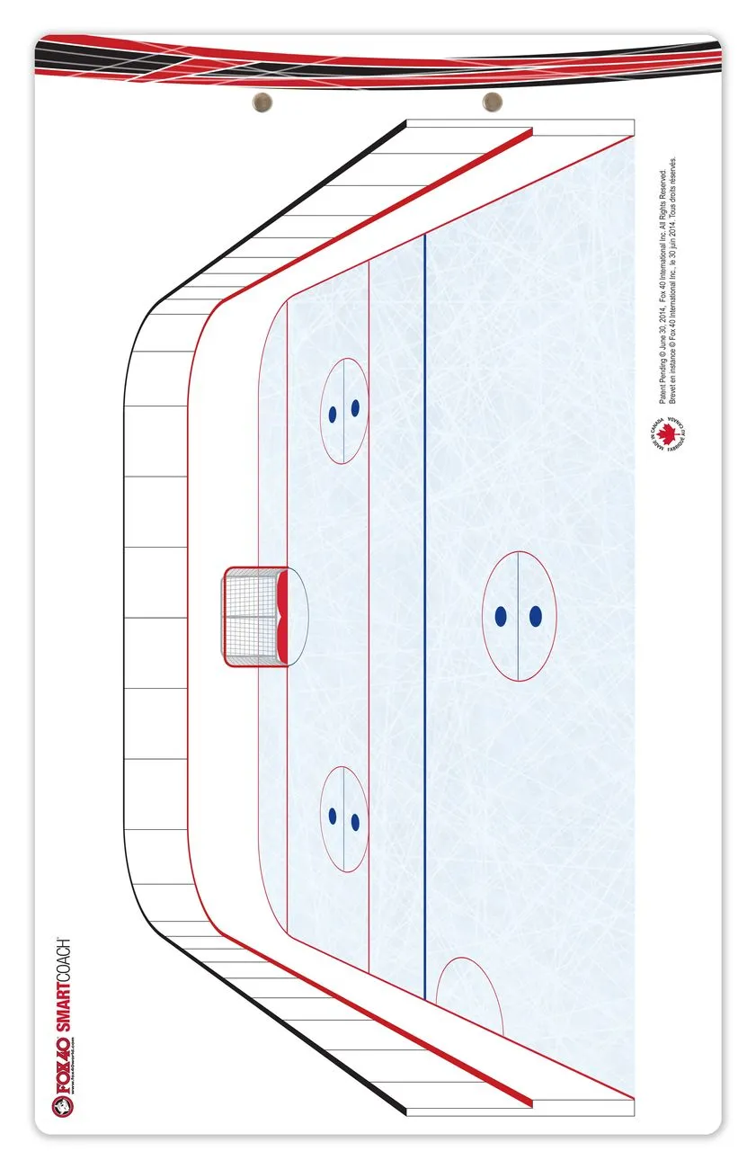 Fox 40 Smartcoach Pro 10" x 16" Ringette Clipboard 6920-1300