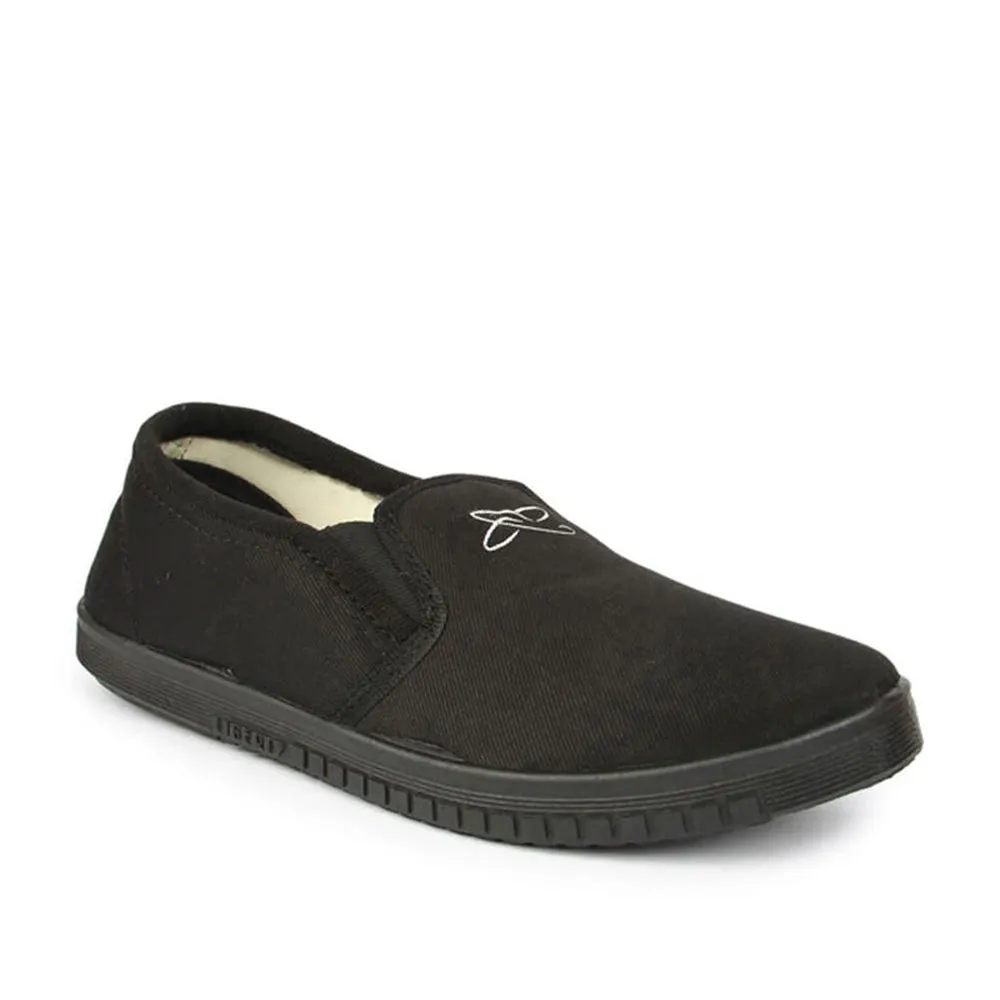 Gliders Casual Black Slip on Moccasins Shoes For Men JOGGING-E By Liberty