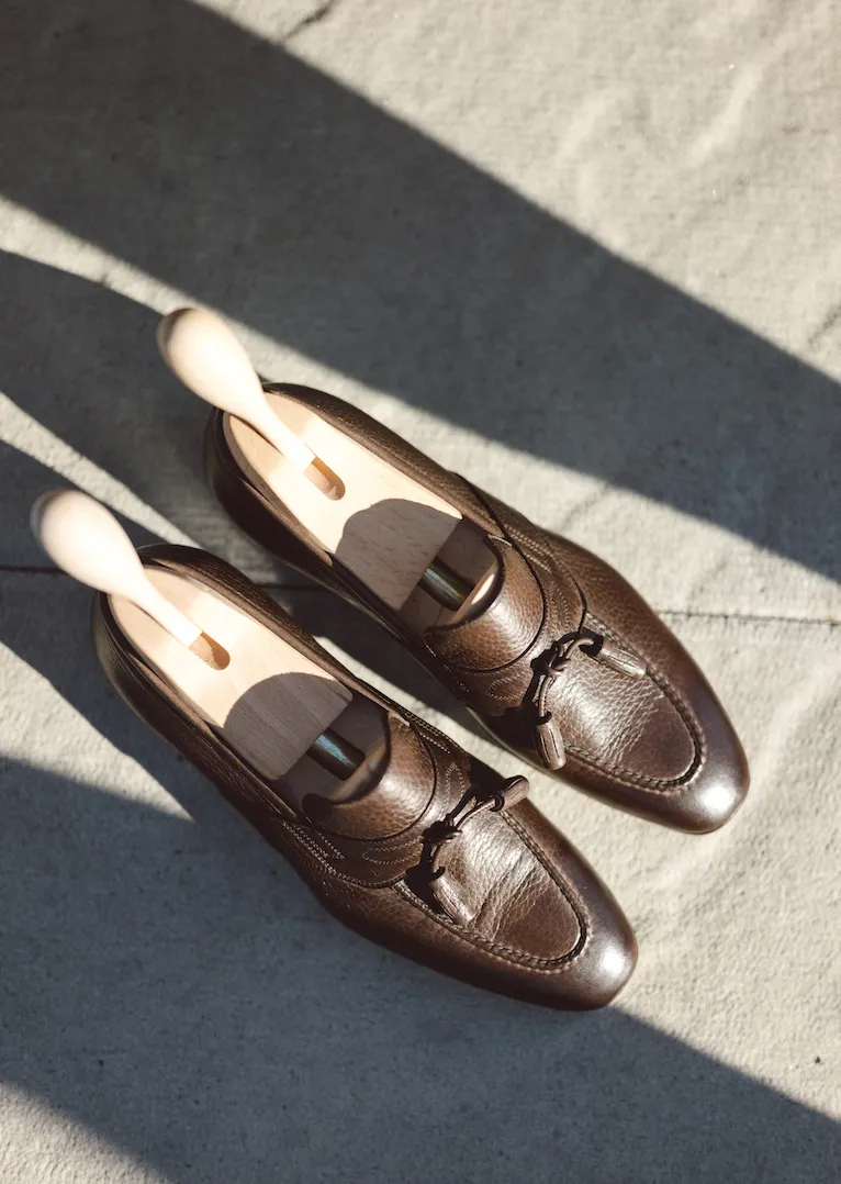 Handcrafted Tassel Loafers in Testa Di Moro