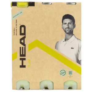 Head Team Tennis Balls - 1 Dozen