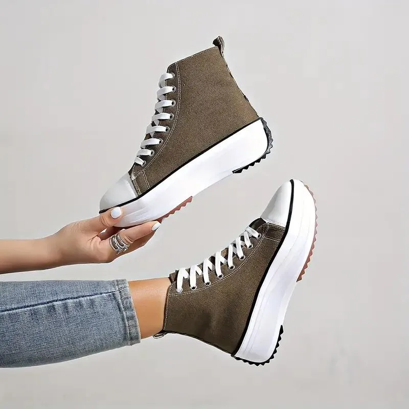 High Top Fashion Trainers Women's Canvas Shoes