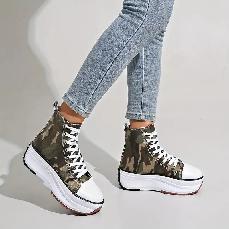 High Top Fashion Trainers Women's Canvas Shoes